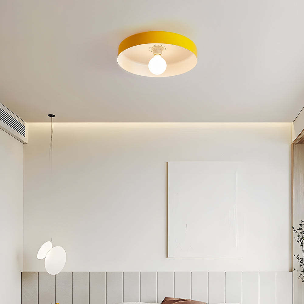 Modern Art Decor Iron Round LED Flush Mount Ceiling Lights