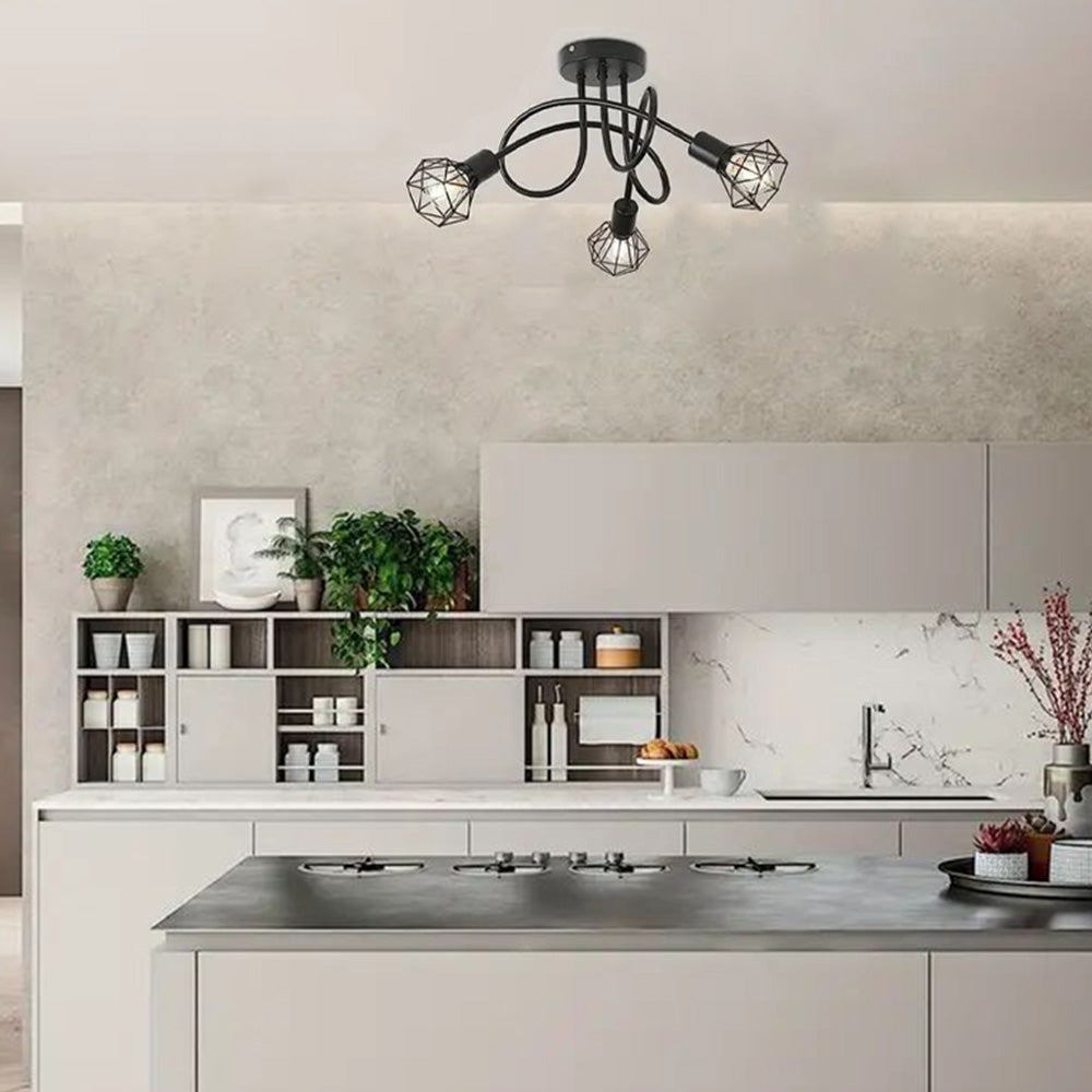 Industrial Stylish Refined Iron Living Room Ceiling Lights