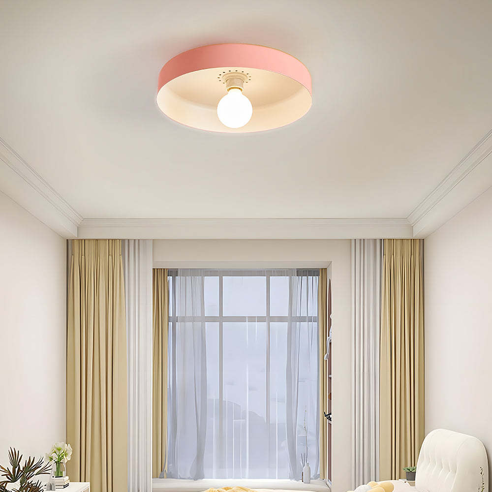 Modern Art Decor Iron Round LED Flush Mount Ceiling Lights