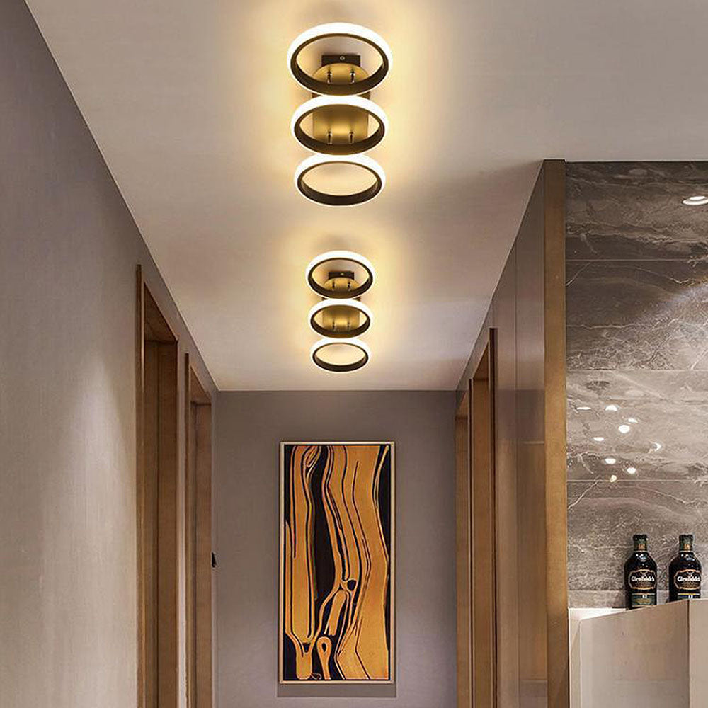 Modern Metal Round Bedroom Ceiling Light