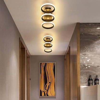 Modern Metal Round Bedroom Ceiling Light