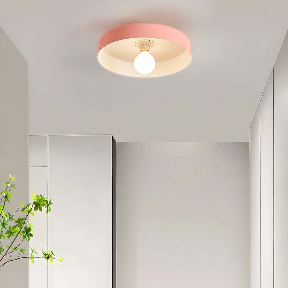 Modern Art Decor Iron Round LED Flush Mount Ceiling Lights