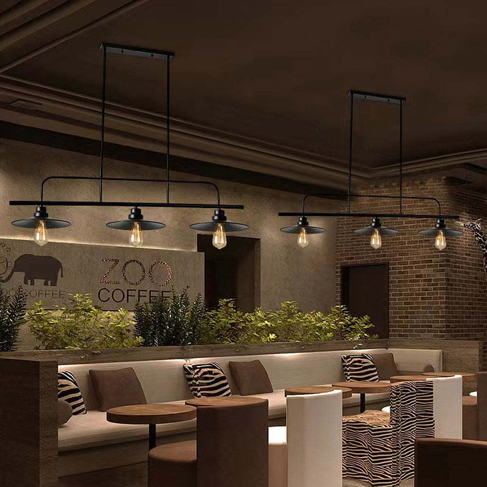 Industrial Black Ceiling Light For Kitchen Island