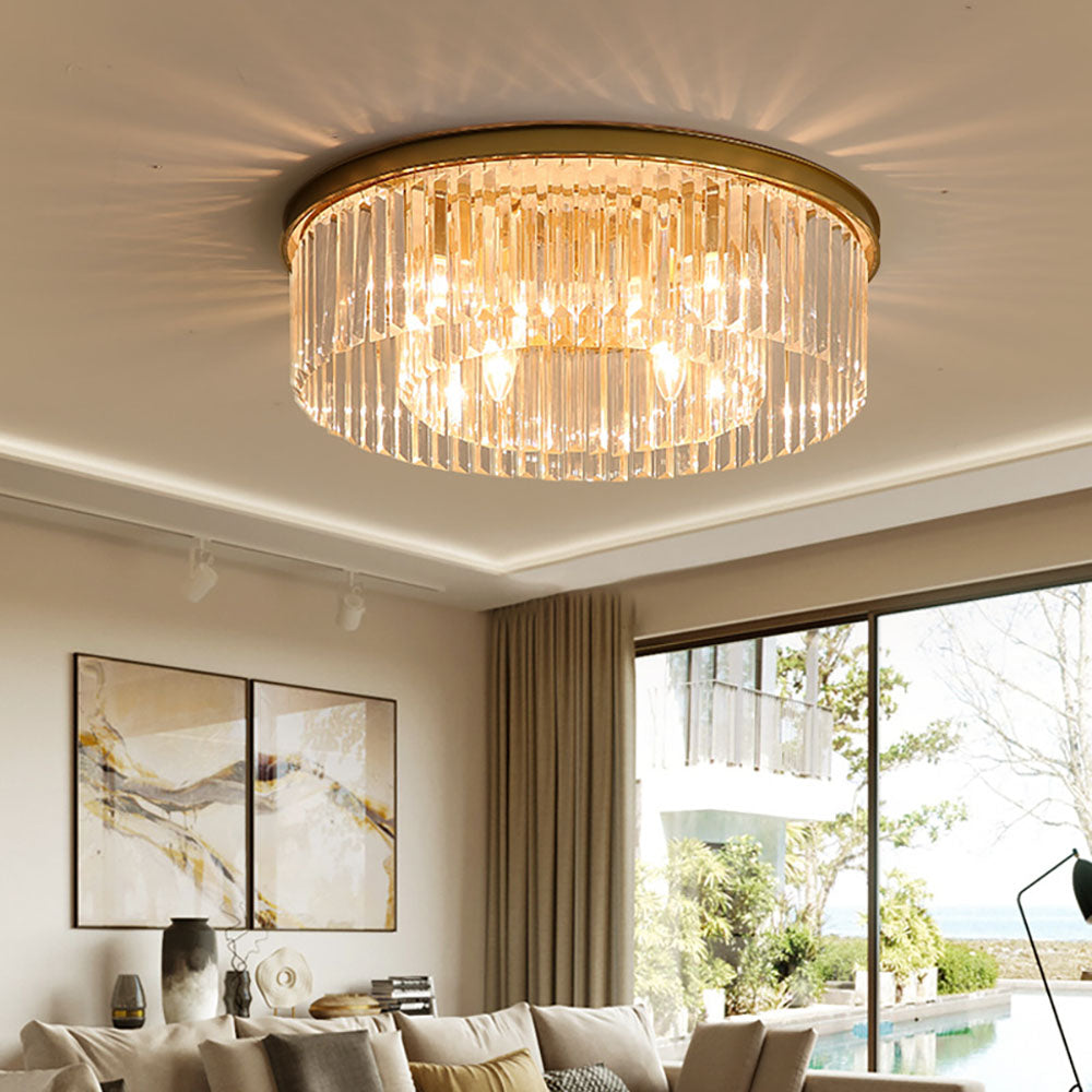 Clear Crystal Luxurious Bedroom Ceiling Lights