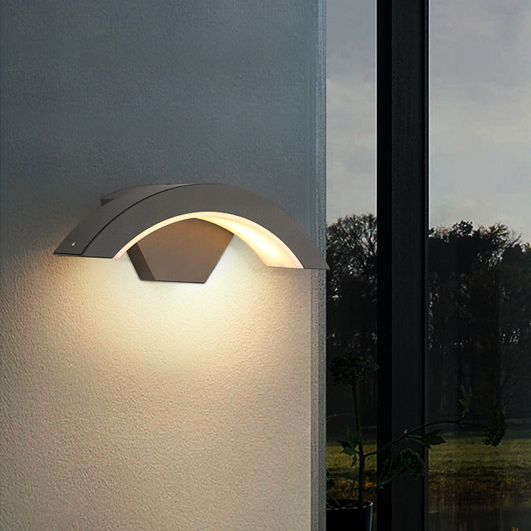 Modern Black Outdoor Wall Lights for Garden