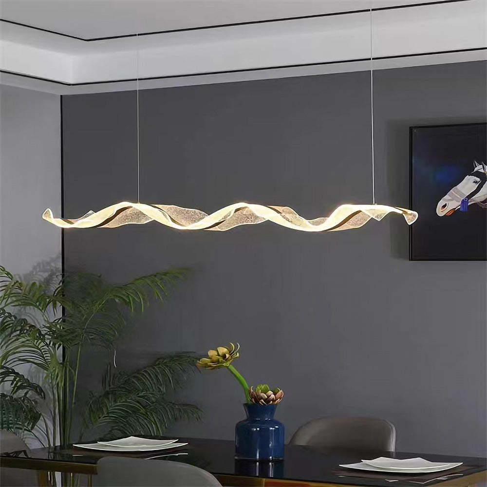 Designer Modern Nordic Wavy LED Island Lighting