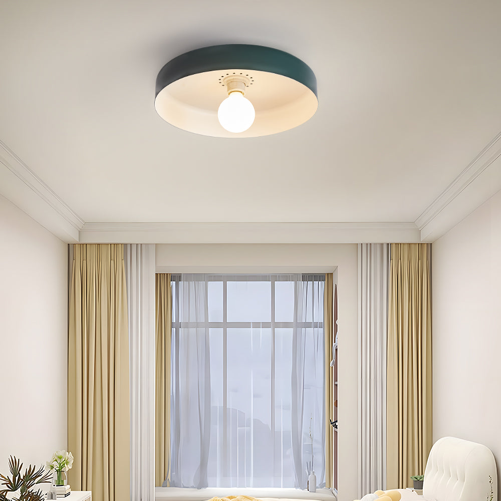 Modern Art Decor Iron Round LED Flush Mount Ceiling Lights