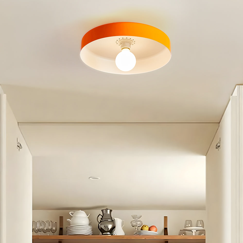 Modern Art Decor Iron Round LED Flush Mount Ceiling Lights