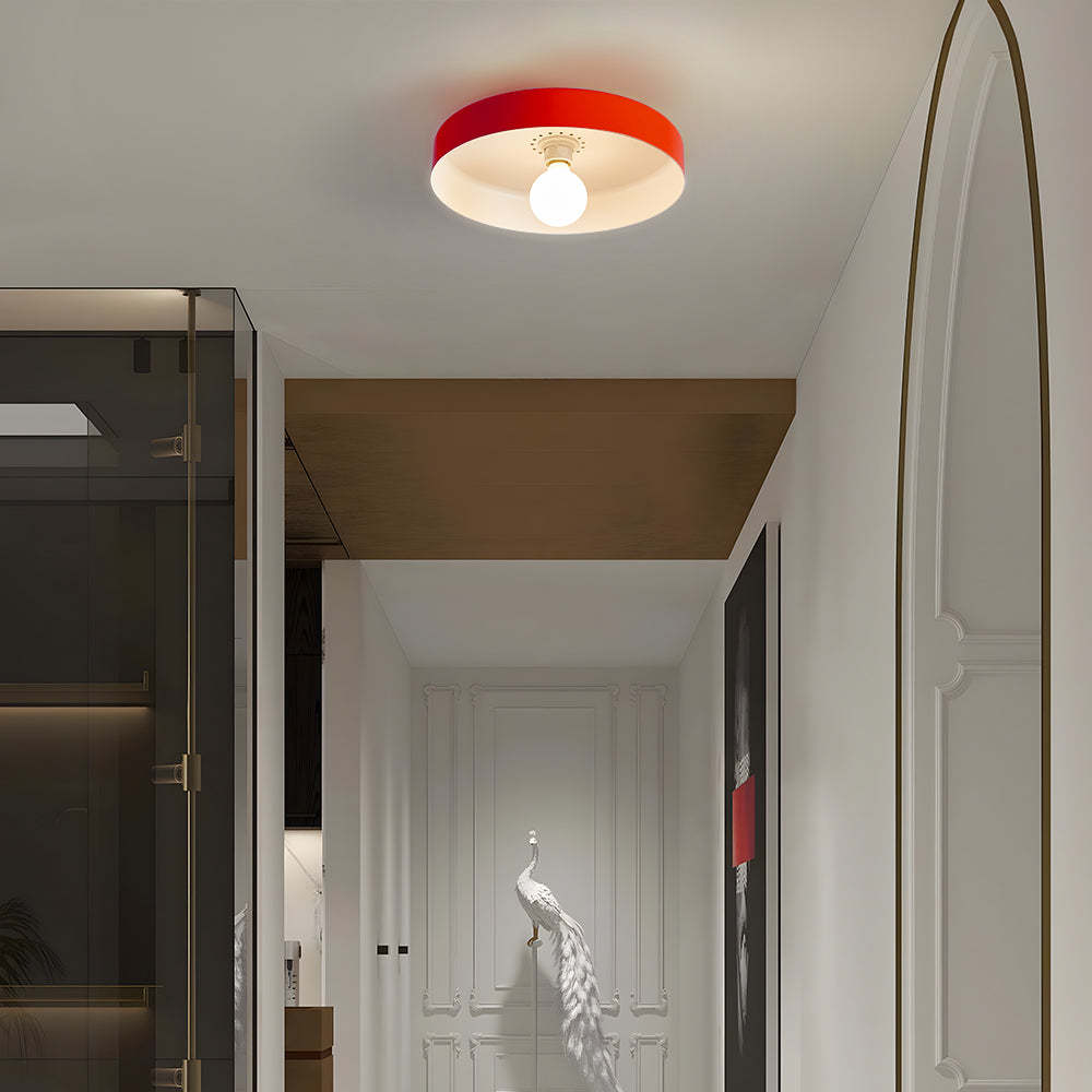 Modern Art Decor Iron Round LED Flush Mount Ceiling Lights