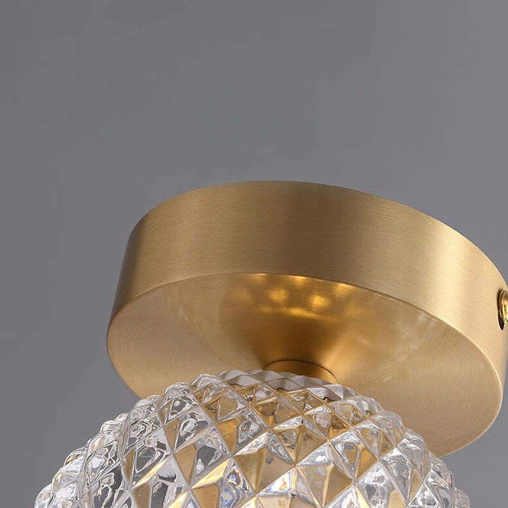 Contemporary Mini Glass Hallway Ceiling Light