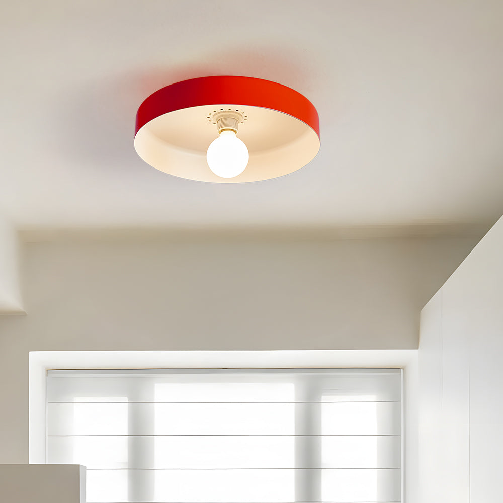 Modern Art Decor Iron Round LED Flush Mount Ceiling Lights