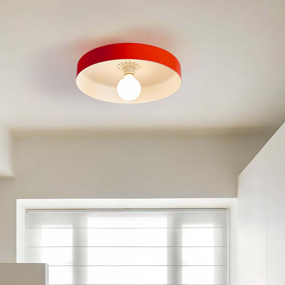 Modern Art Decor Iron Round LED Flush Mount Ceiling Lights