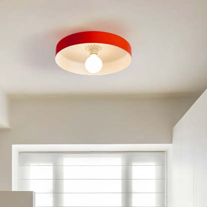 Modern Art Decor Iron Round LED Flush Mount Ceiling Lights