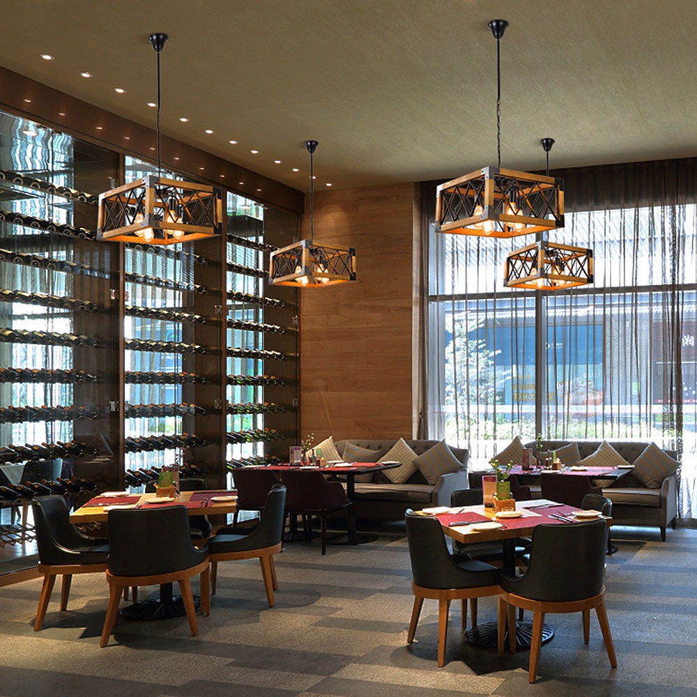 Industrial Black Metal Pendant light