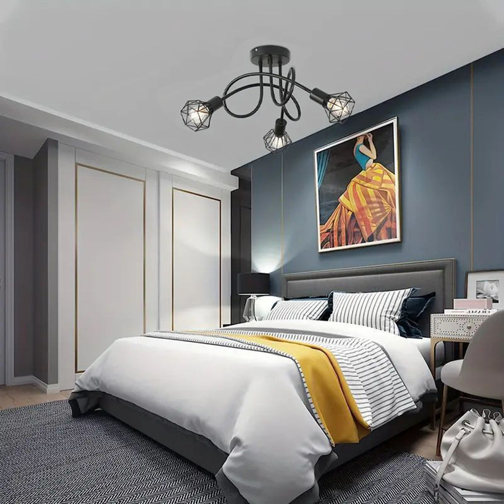 Industrial Stylish Refined Iron Living Room Ceiling Lights