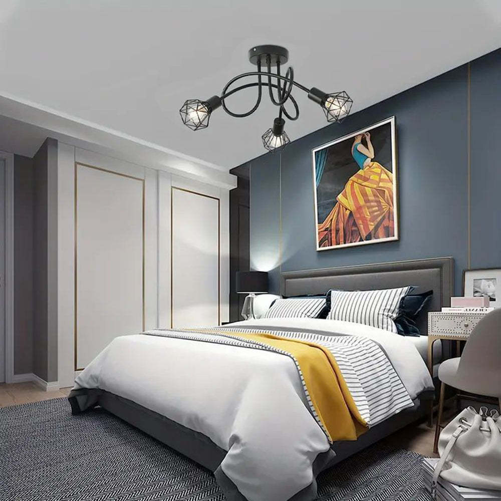 Industrial Stylish Refined Iron Living Room Ceiling Lights