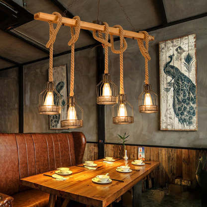 Contemporary Multi-Bulbs Black Ceiling Lights For Living Room