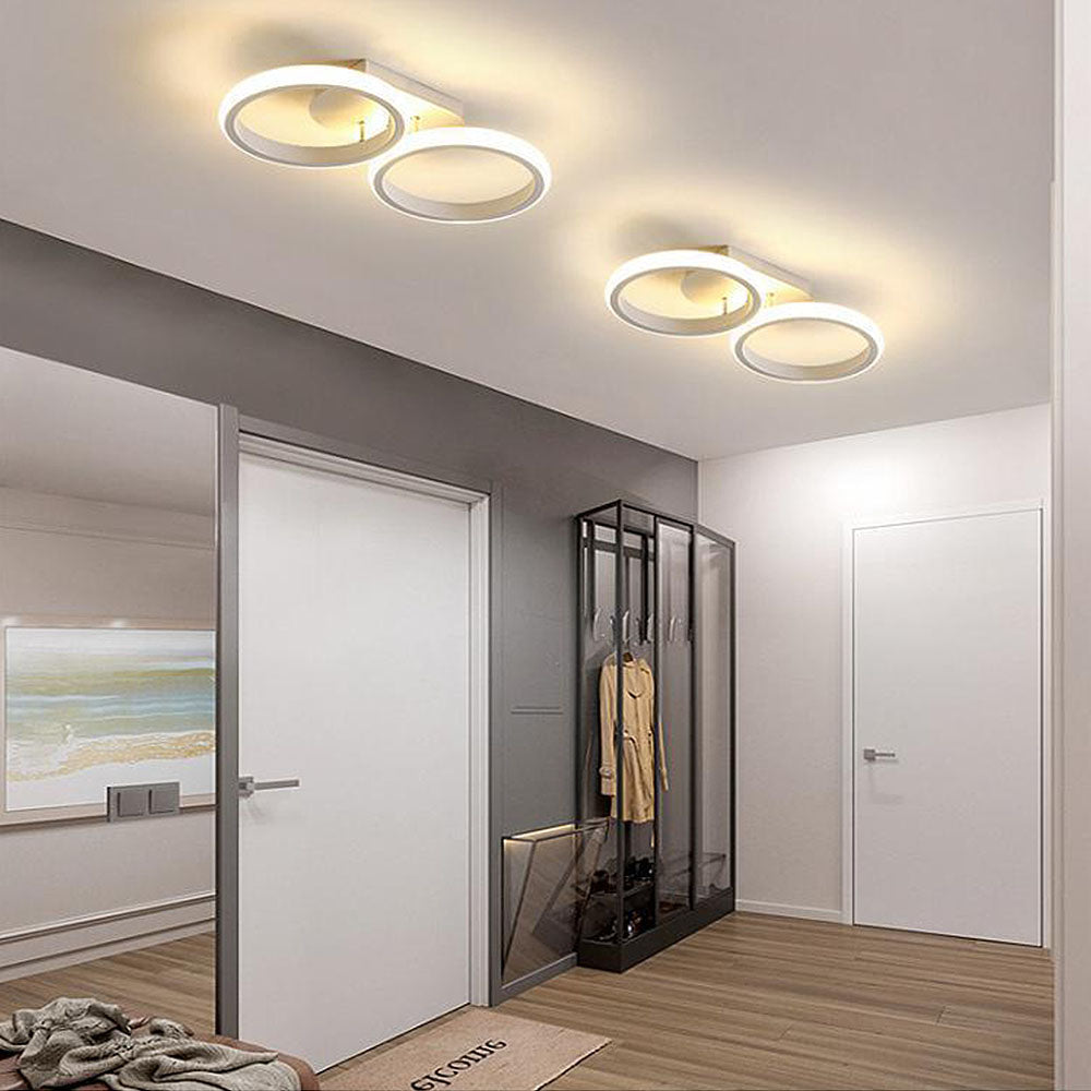 Modern Metal Round Bedroom Ceiling Light