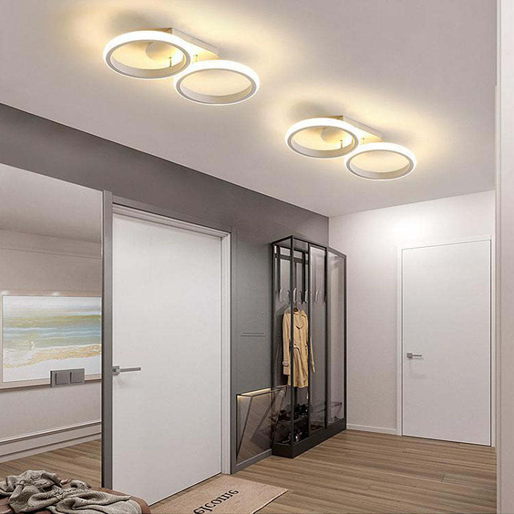 Modern Metal Round Bedroom Ceiling Light