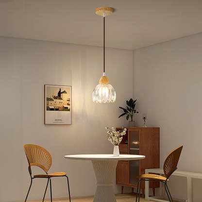 Homdiy Ceiling Light Semi Flush Mount Glass Dining Room Ceiling Lights