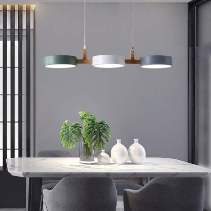 Contemporary Cylinder Multi Light Nordic Pendant Light