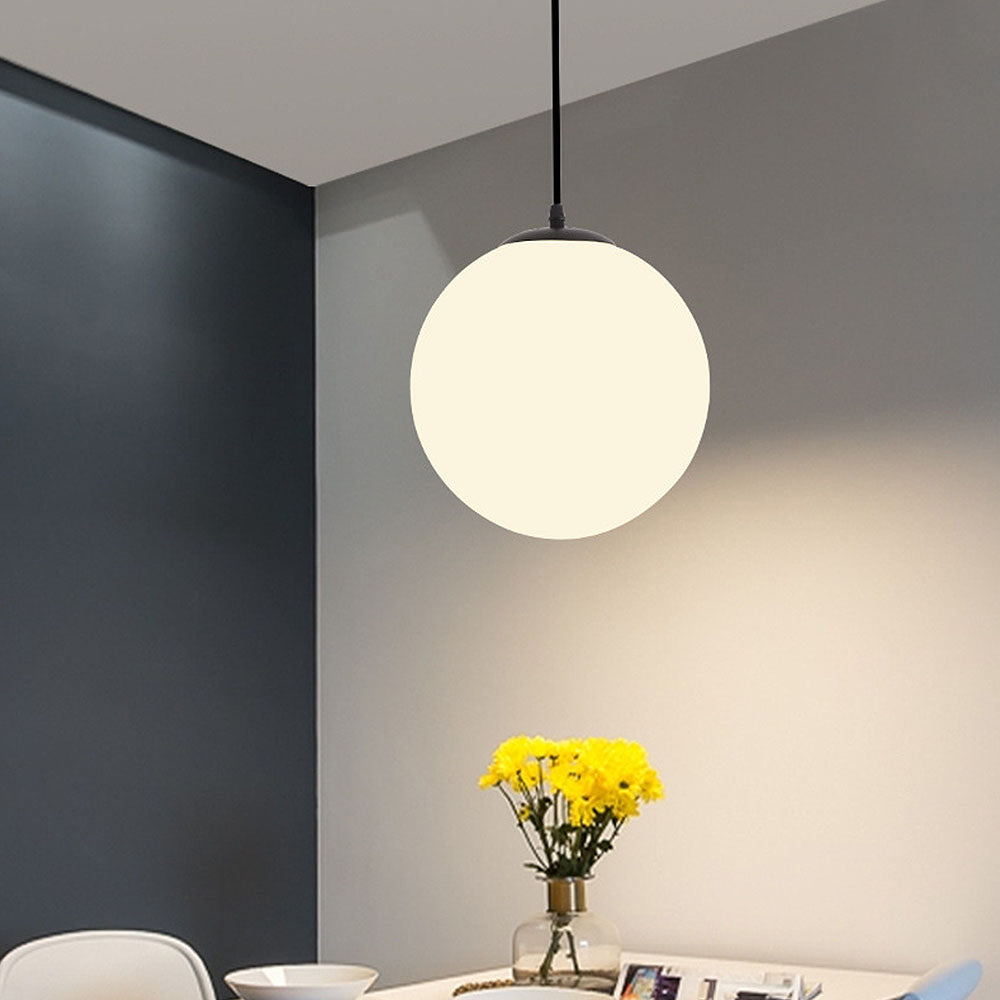 Modern Restaurant Simple Glass Pendant Light