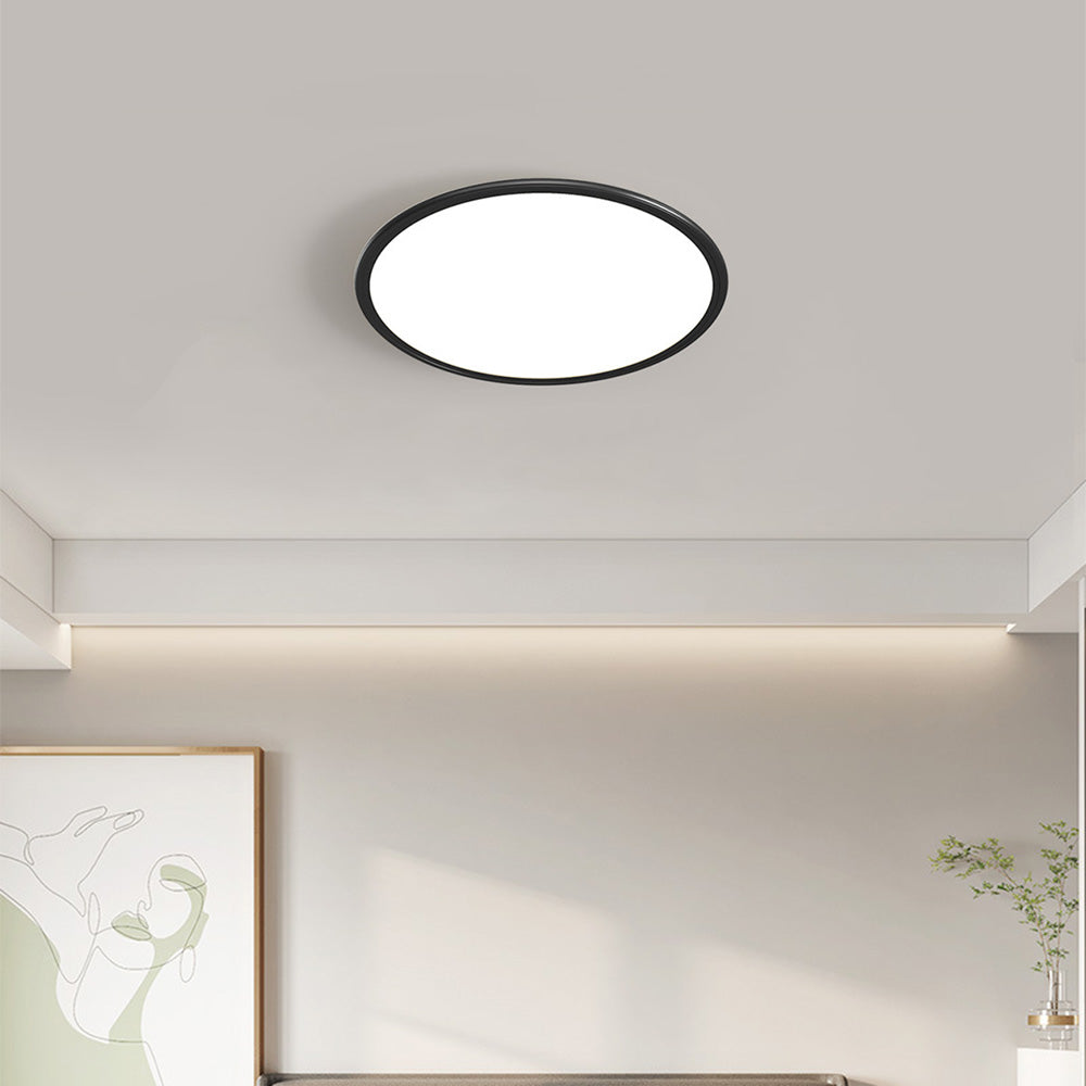 Modern Minimalist Black Acrylic LED Ceiling Light for Living Room