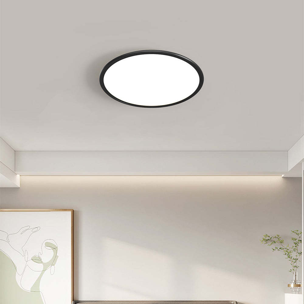 Modern Minimalist Black Acrylic LED Ceiling Light for Living Room