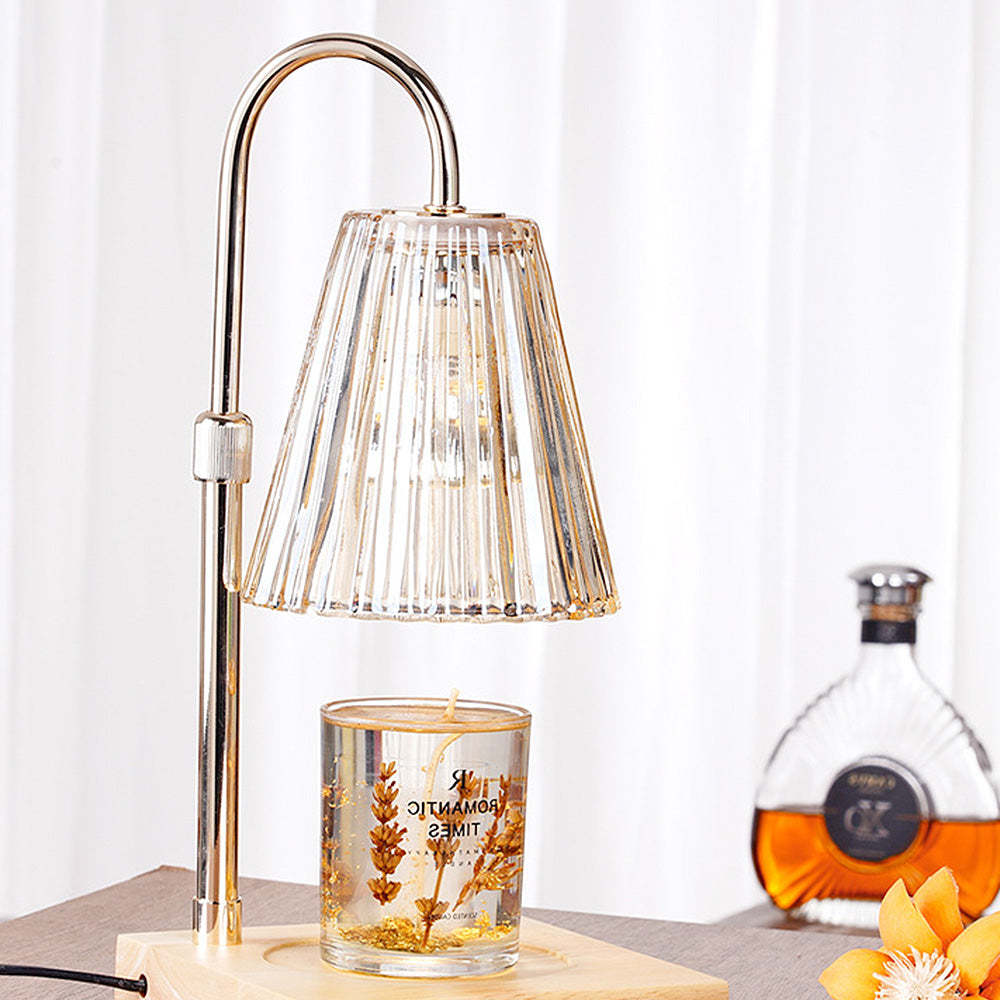 Contemporary Nordic Brown Glass Bedroom Table Lamp