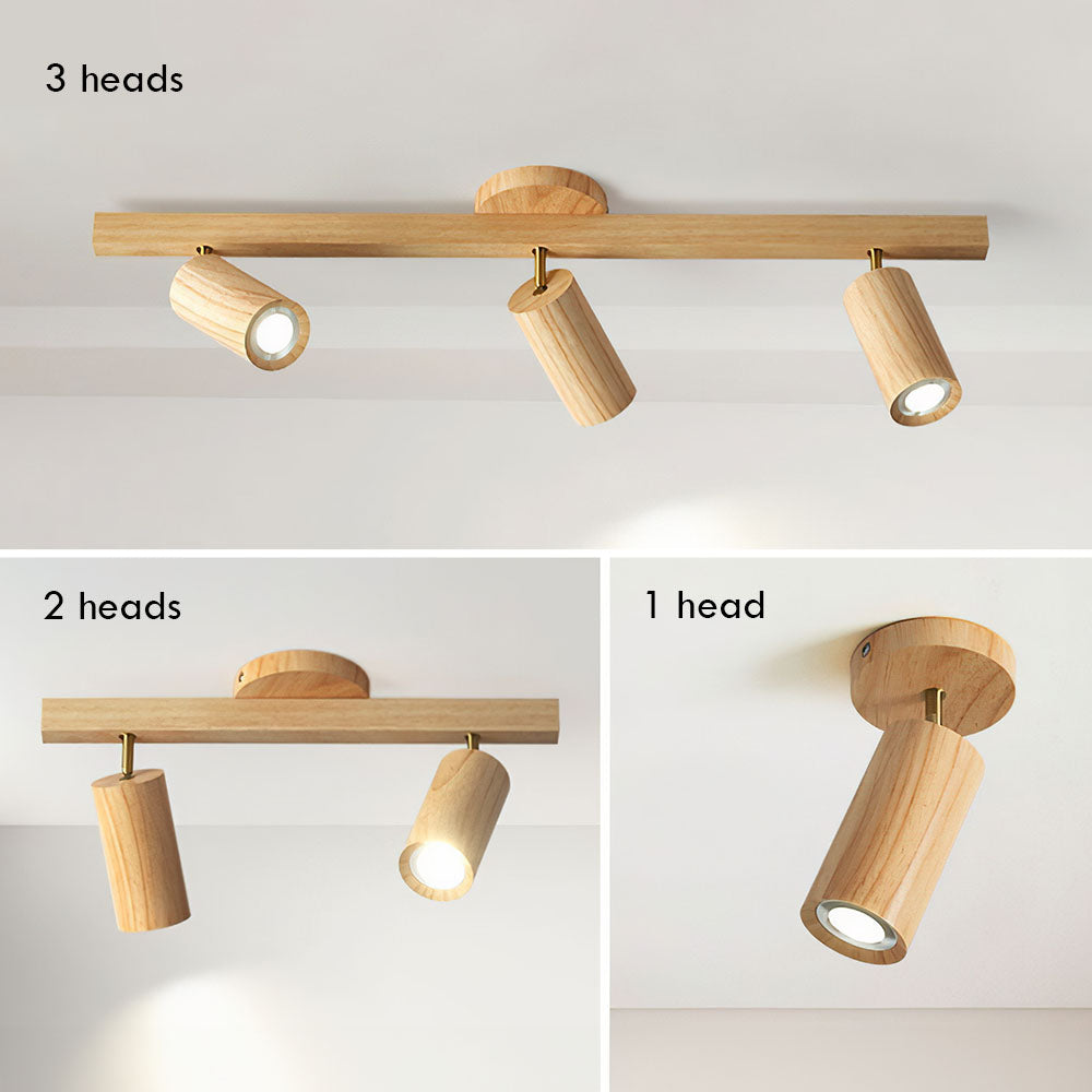 Wood Spotlight LED Living Room Ceiling Lights
