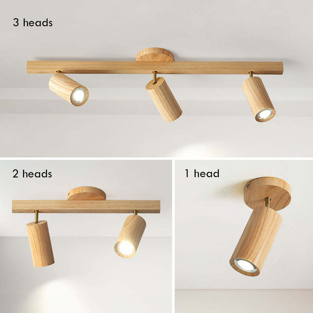 Wood Spotlight LED Living Room Ceiling Lights
