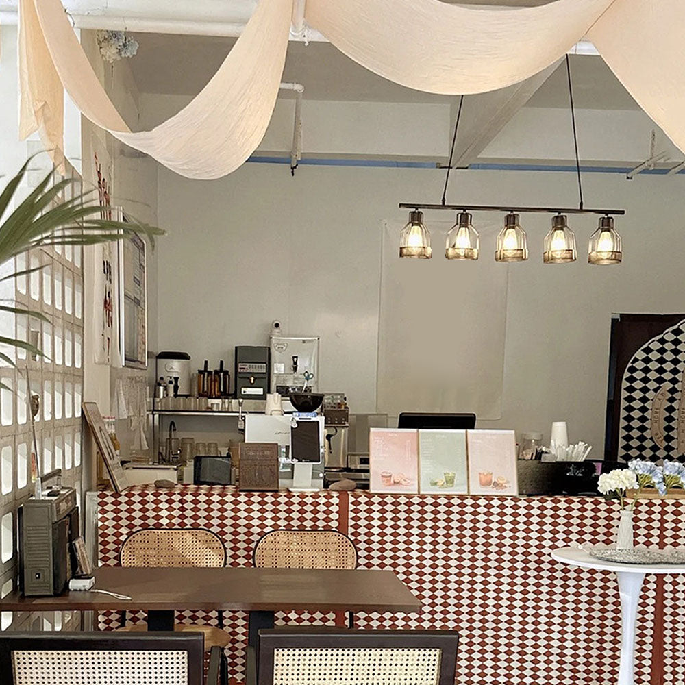 Multi-Bulbs Vintage Pendant Light For Dining Room