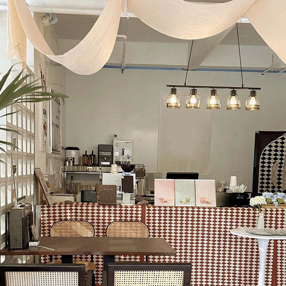 Multi-Bulbs Vintage Pendant Light For Dining Room