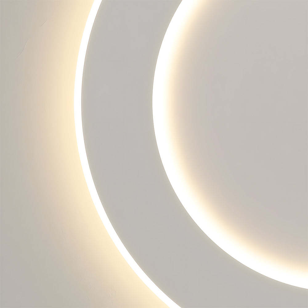 Modern Minimalist White Acrylic LED Ceiling Light for Living Room