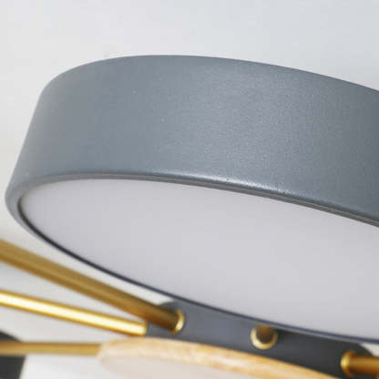 Multi Bulbs Round LED Bedroom Ceiling Light