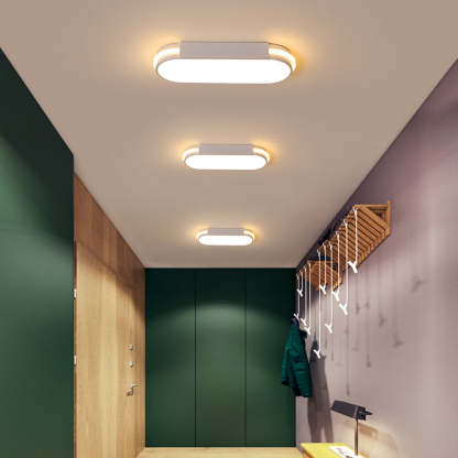 Industrial Acrylic Long Elegant Living Room Flush LED Ceiling Lights