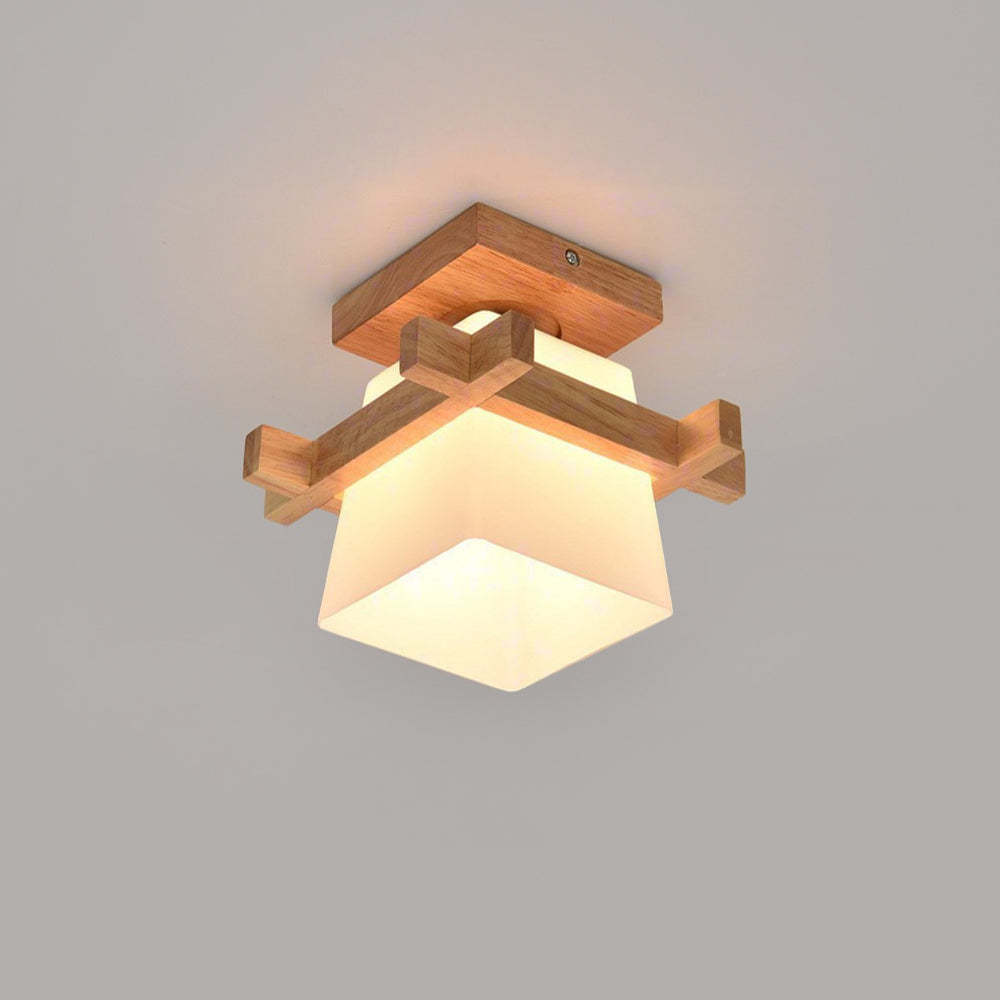 Retro Organic Wood Living Room Ceiling Lights