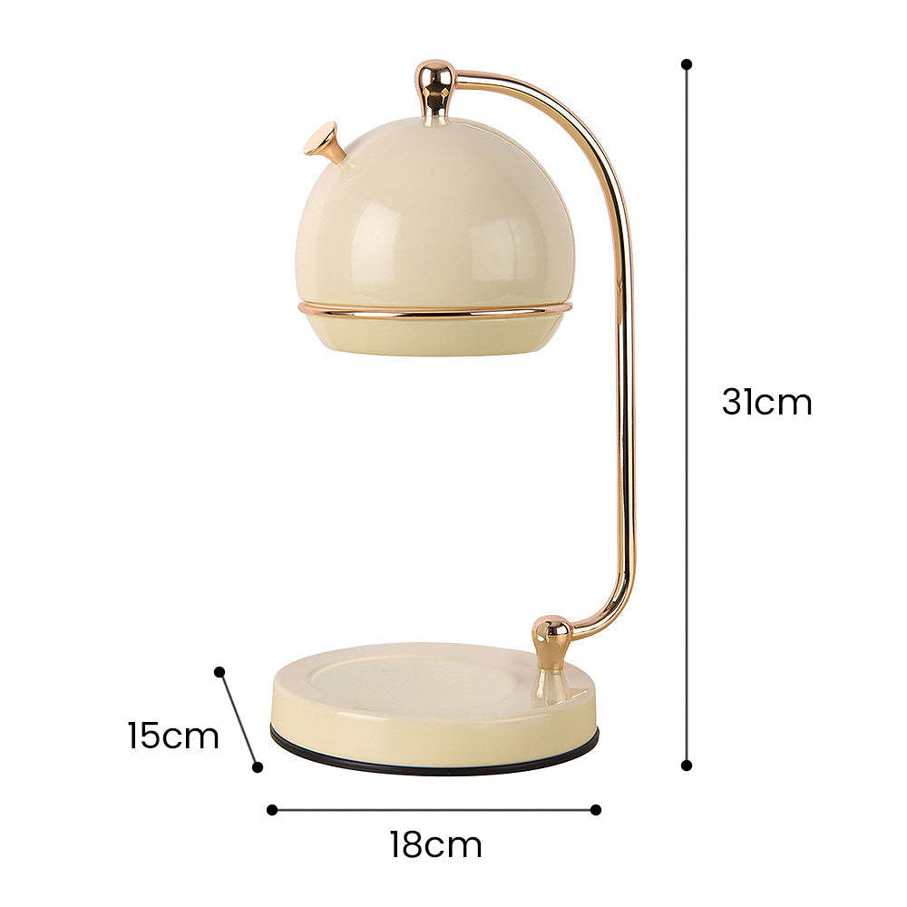 Contemporary Simple Glass White Nordic Candle Warmer Lamp