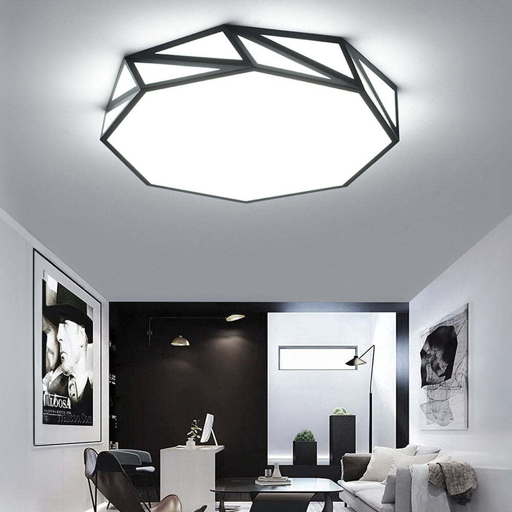 Industrial Acrylic LED Ceiling Light For Bedroom