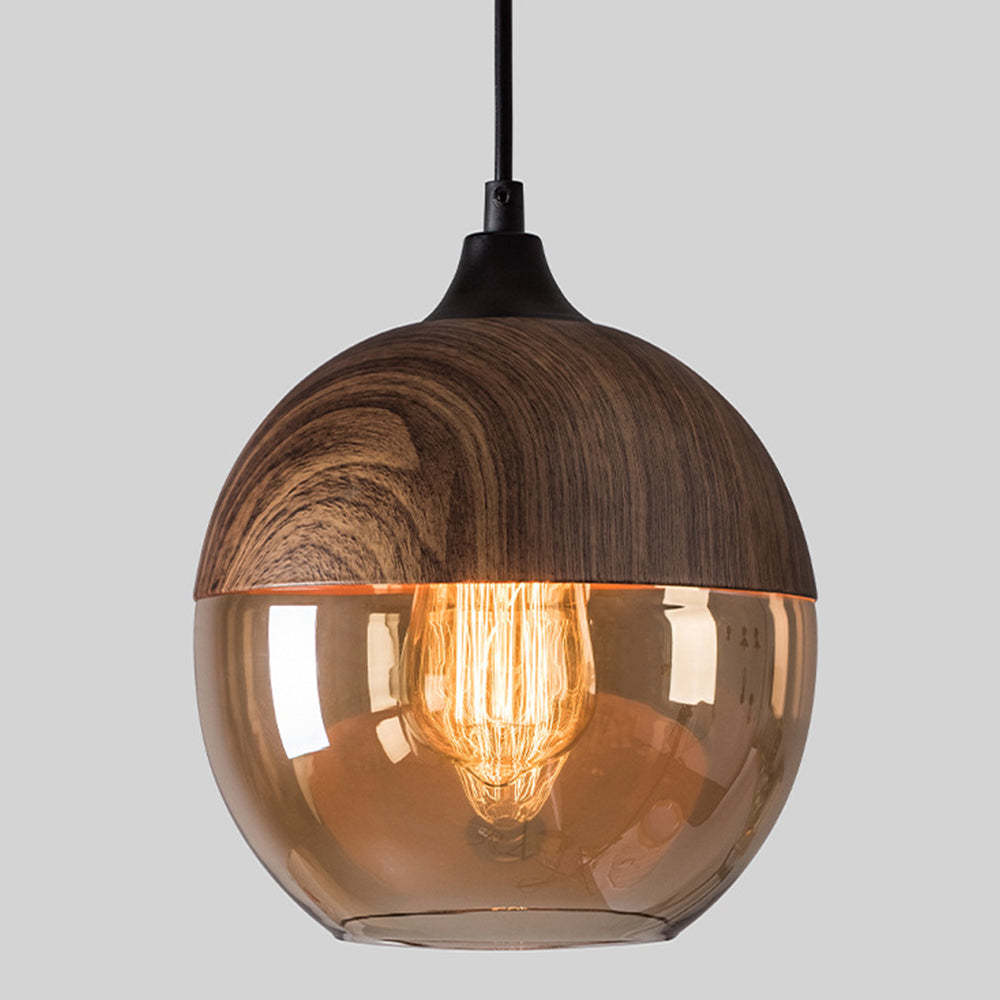 Retro Rustic Brown Organic Dining Room Pendant Lights
