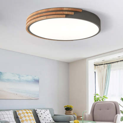 Modern Wood Bedroom LED Ceiling Lights