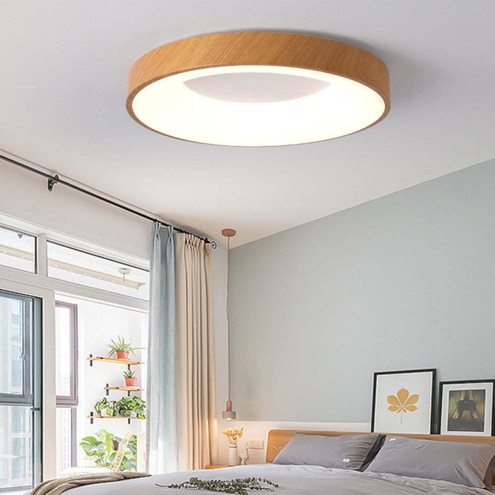 Modern Wood Bedroom LED Ceiling Lights