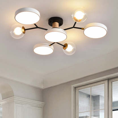 Multi Bulbs LED Colorful Living Room Ceiling Light