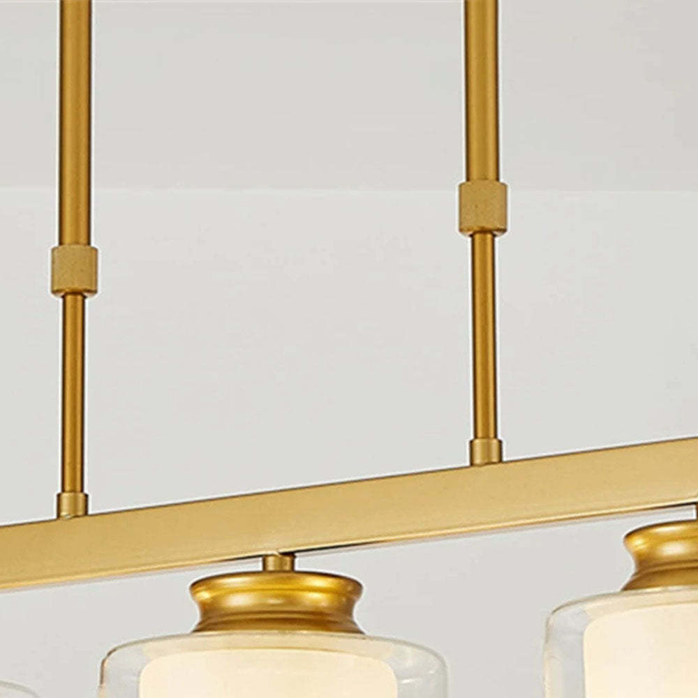 Multi-Bulbs Glass Dining Room Ceiling Lights