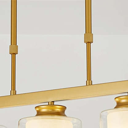 Multi-Bulbs Glass Dining Room Ceiling Lights