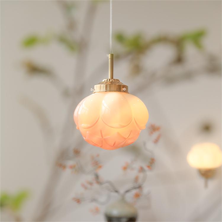 Vintage Art Glass Hanging Lamps