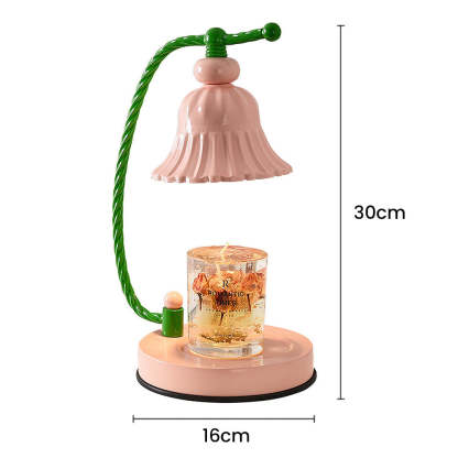 Modern Glass Pink Cute Bedroom Candle Warmer Lamp