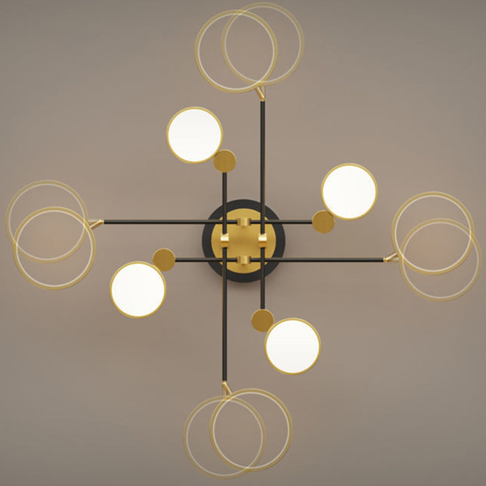 Modern LED Gold and Black Bedroom Ceiling Light