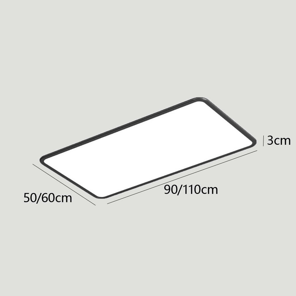 Modern Minimalist Black Acrylic LED Ceiling Light for Living Room