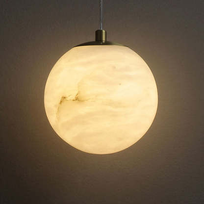 Simple White Stone Kitchen Pendant Lighting